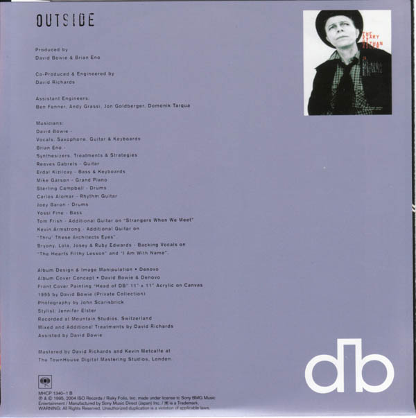 CD Sleeve Back, Bowie, David - 1. Outside